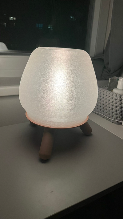 lamp light design by ma3thy household decor me love base e27 3d print model - Mito3D