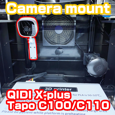 qidi plus tapo c100 c110 kamera montieren by abonnieren 3d drucker teile xplus kugelgelenk 3d print model - Mito3D