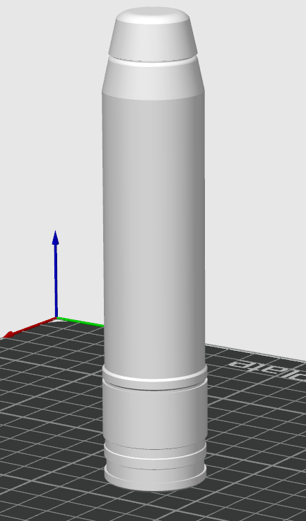 escala 30x29mm grenade by ligação 9 educação modelos 3D print model - Mito3D