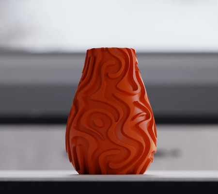 tourbillon modèle vase by jwalker55 ménage décor 3d print model - Mito3D