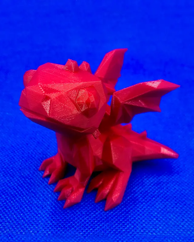 mignonne poly dragon by fabricant nils art sculptures sculpture cool 3d print model - Mito3D