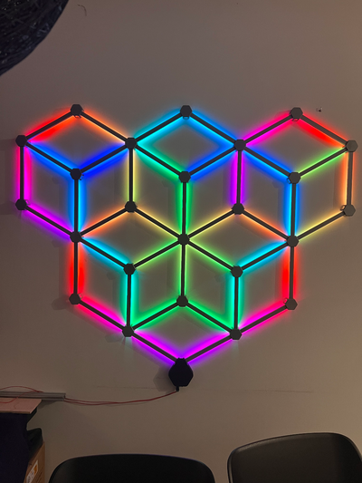 renklilik led duvar dekorasyon by dutchworkx3d sanat işaretler logolar ışık 3d 3d print model - Mito3D