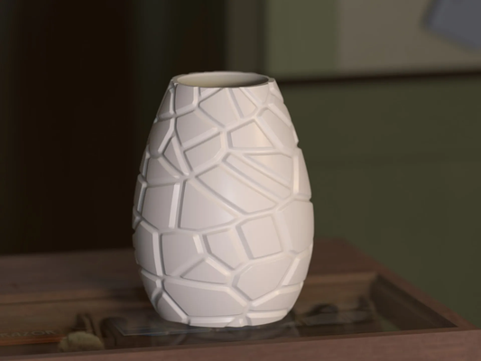 muster vase by jwalker55 haushalt dekor vasemode 3d print model - Mito3D