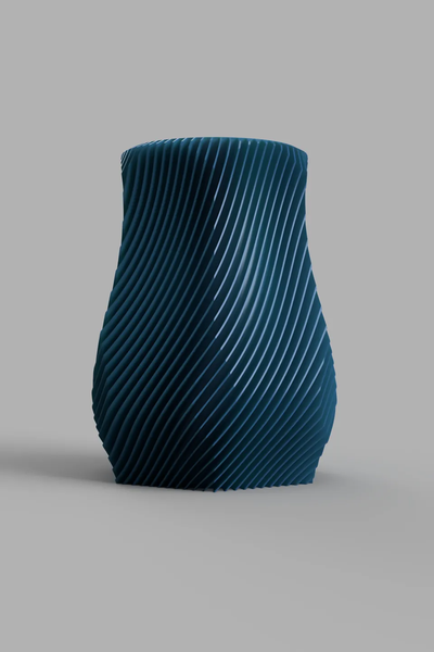 geometrico alettato vaso by jwalker55 domestico arredamento vasemode 3d print model - Mito3D