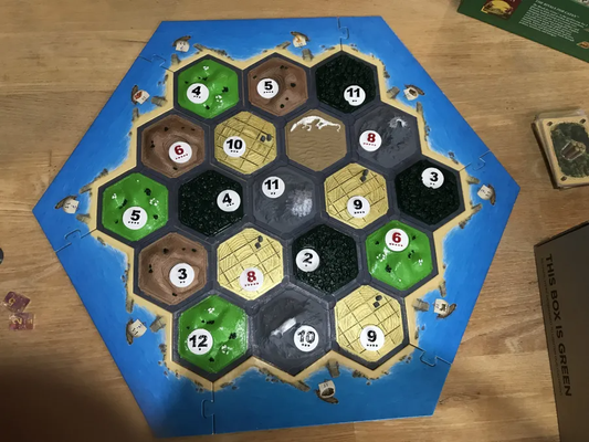 catan impostato magnetico remixato by ammeyer880 giocattoli giochi tavola pezzi gioco 3d print model - Mito3D