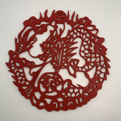 china dragon year window decorations by king household decor 3d print model - Mito3D