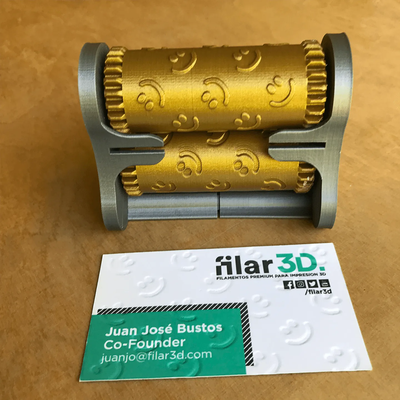 business card embosser system by filar3d tools gadgets stamp 3d print model - Mito3D