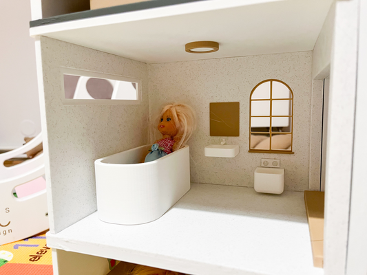 badewanne puppenhaus by drucken spielzeuge spiele puppe haus miniatur 3d print model - Mito3D