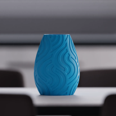 wellig vase by jwalker55 haushalt dekor modus 3d print model - Mito3D