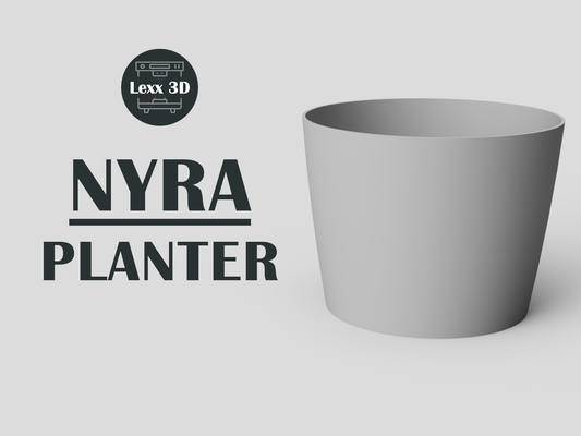 nira plantador by lexx 3d casa decoración florero maceta agua planta automático arte sencillo olla simple plantas simples auto autorriego flujo selfwateringflowerpot jardinera riego 3d print model - Mito3D