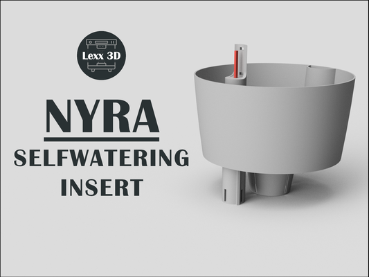 nira auto irrigazione inserire by lexx 3d domestico arredamento vaso pentola pianta fioriera inserita inserto arte fiori semplice piante semplici acqua flusso autoirrigante selfwateringflowerpot 3d print model - Mito3D