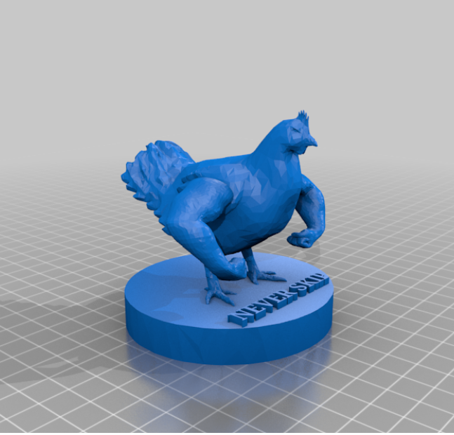 chicken legs by type1printing art sculptures gym skip arm day sculpture 3D print model - Mito3D