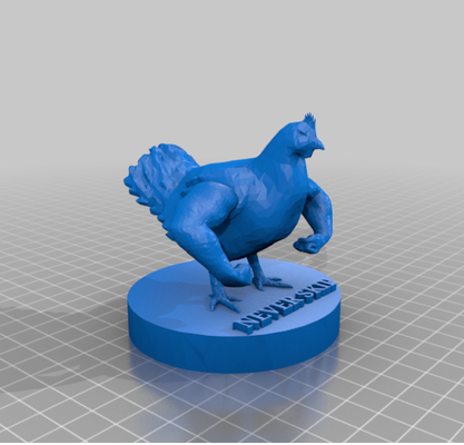 chicken legs by type1printing art sculptures gym skip arm day sculpture 3d print model - Mito3D