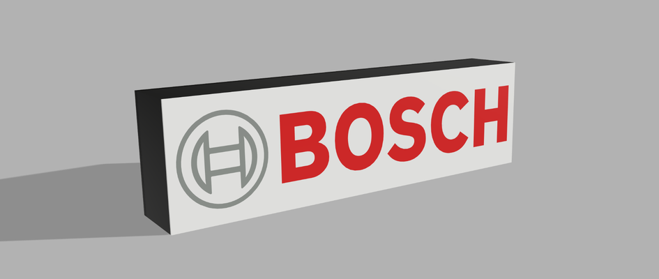 bosch caixa luz by razer05 arte sinais logotipos passatempo profissional alemão deutsch logotipo placa oficina 3d print model - Mito3D