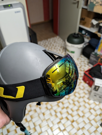 casco sci occhiali tappo by einzelfall moda bicchieri sciare attrezzatura timone snowboard 3d print model - Mito3D