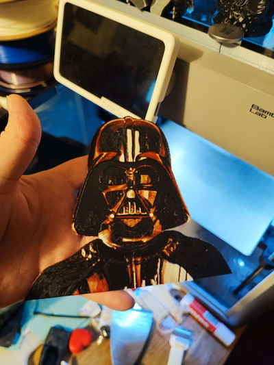 darth vader hueforge 4color by fikuss30 art 2d darthvader starwars 3d print model - Mito3D