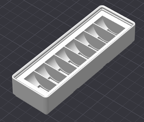 ızgara sonluluğu 8x mini iplik biriktirmek renk örnekleri kutu by kızgın inci araçlar organizatörler organizatör örneği görüntüle 3d print model - Mito3D