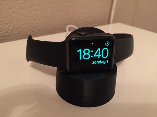 apple watch stand remixed by michael teeuw household office applewatch mount 3d print model - Mito3D