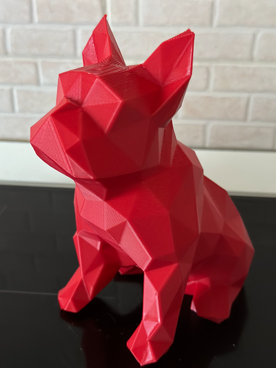 bouledogue lowpoly by cb3dmaker ménage décor chien art 3d print model - Mito3D