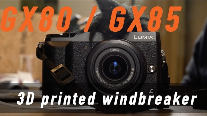 panasonic lumix gx80 gx85 gerichtet mikrofon windjacke by makerspace online werkzeuge gadgets kamera gx7 lärmminderung 3d print model - Mito3D