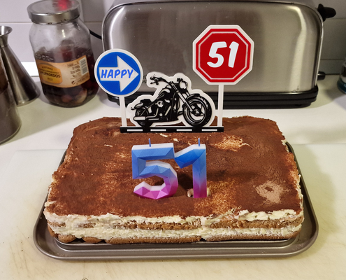 personalizzabile motociclo compleanno torta manifesto cartello de cumpleaños moto personalizzabile by darvil66 domestico festività contento 3d print model - Mito3D