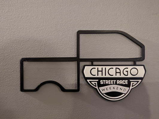 chicago rue course piste carte plaque signalétique by dakjones82 art modèles nascar courses disposition séries 3d print model - Mito3D