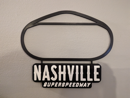 nashville süper hızlı yol tabela by dakjones82 sanat modeller nascar yarış araba duvar dekor izlemek harita yerleşim 3d print model - Mito3D