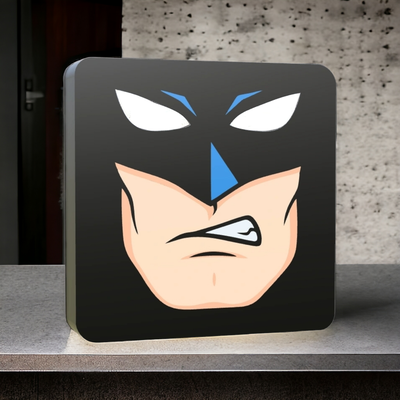 angry batman light box by zupa 3d household decor lightbox city lam led toy child gift 3d print model - Mito3D