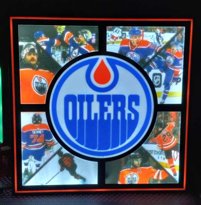 edmonton oliatori litofania lightbox by brianstan arte segni loghi nhl hockey ghiaccio stuart skinner connor mcdavid leon draisaitl 3d print model - Mito3D