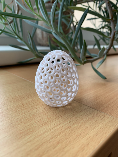 paskalya yumurta voronoi yeniden karıştırılmış by xeralar ev halkı şenlikler kolay yazdır dekor yumurtalar no destek 3d print model - Mito3D