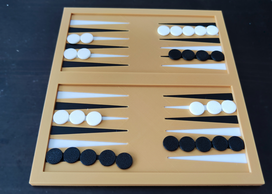 backgammon set complete by chipotle toys & games board back gammon game base coin coins token tokens to go togo home living family friend friends party desk house free time freetime good day night evening play playing spiel spiele brett brettspiel familie gesellschaft unterwegs gewinnen winner gewinnt loose verlieren 3d print model - Mito3D