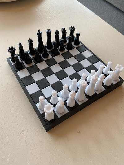 sechseckig schach einstellen tafel + stücke komplett spiel neu gemischt by nvd spielzeuge spiele läufer zubehör desktop dekor dekoration zimmer zimmerdekoration wohnkultur funktional nützlichl geschenk zahlen brettspiele familie schachset schachspiel drucken ams zweifarbig spaß kunst 3d klassisch hexagon design pfand turm ritter bischof könig königin komisch kommerziell 3d print model - Mito3D