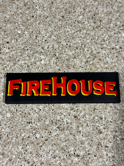 firehouse band sign remixed by davglass art signs & logos metal rock 80snostalgia 3d print model - Mito3D