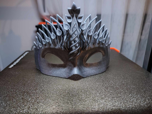 veneciano máscara 3 by impactordiy accesorios cosplays mascaras cascos plata gris a1 bambu pelota mascarada cara 3d print model - Mito3D