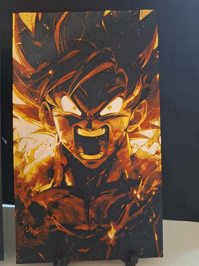 goku dbz continuar pelota z forja sombreros 4 colores by lldj3d generativo 3d modelo litofano pintura filamentos arte mural deco decoración firmar logo manga anime esfera dragón dragon ball z 3d print model - Mito3D