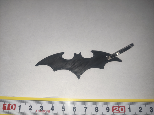 batman porte clés by kolber art panneaux logos accessoires accessoire clé gousset logo 3d print model - Mito3D