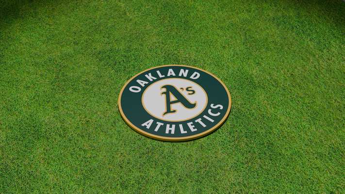 oakland coaster by miker73 household decor baseball coasters 3d print model - Mito3D