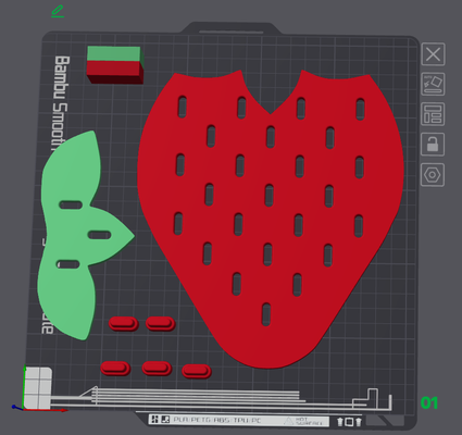 ikea skadis çilek by highlatitude64 84 araçlar organizatörler 3d print model - Mito3D