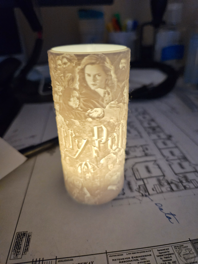 harry potter lithophane by dogdad012 generative 3d model hueforge & hogwarts 3d print model - Mito3D