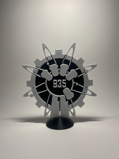 groupe 935 logo blanc noir by mlaroccojr art panneaux logos appel of devoir zombi morts vivants morue xbox 360 accessoire séries opérations moderne guerre 3 3d print model - Mito3D