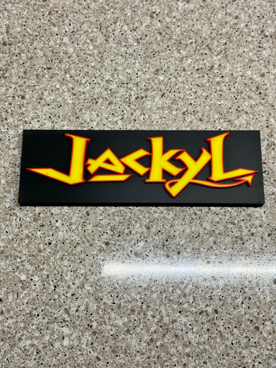 jackyl band sign remixed by davglass art signs & logos rock metal meta 80snostalgia 3d print model - Mito3D