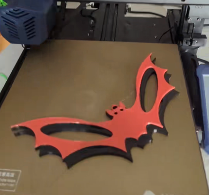 3d bat by daris art 2d haloween 3d print model - Mito3D