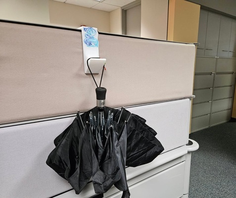 cubicle coat hanger by oliver1071 household office 3d print model - Mito3D