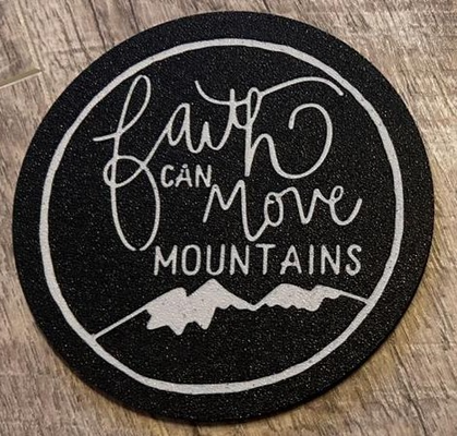 foi pouvez montagnes coaster by timoftheadrianandrei art panneaux logos signe logo 3d print model - Mito3D