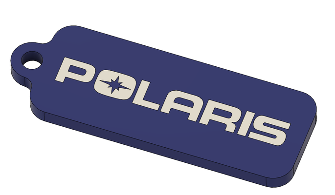 polaris schlüssel kette by umherziehen hobby diy fahrzeuge fob fernseher 3d print model - Mito3D