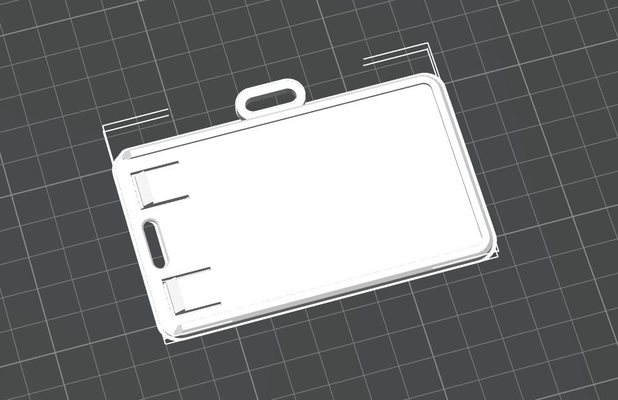 id card case holder ausweis-h lle mit zusatz verst rkten halter remixed by heiko hoffmann2000 household office cover work arbeit ausweis 3d print model - Mito3D