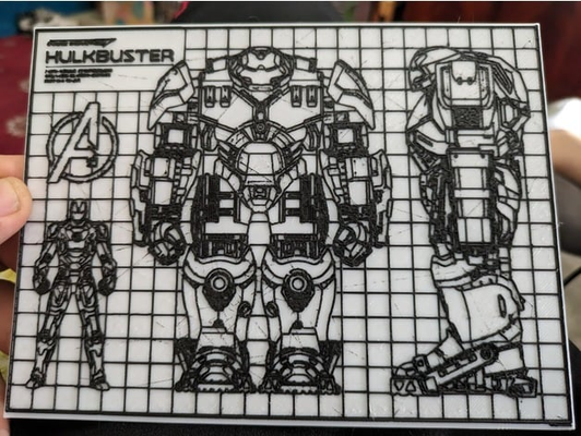 hulkbuster blueprint by cruse2382 art 2d marvel marvelcomics iron man 3d print model - Mito3D