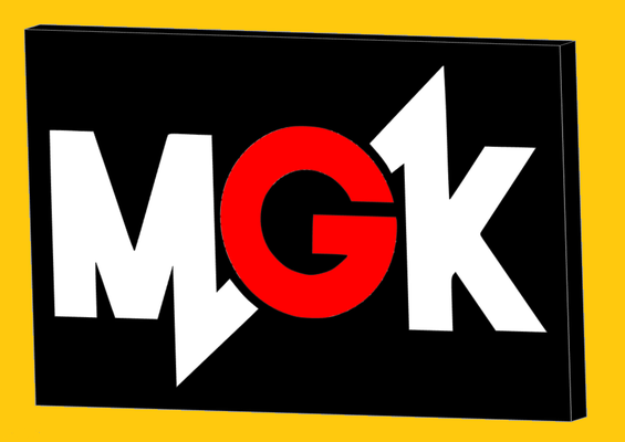 mgk- machine gun kelly- logo boxlight by aleprotti household decor light kelly pool mgk music 3d print model - Mito3D