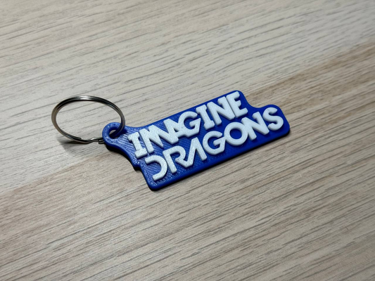 imaginer dragons porte clés by acondor art panneaux logos logo groupe rock bande musique 3d print model - Mito3D