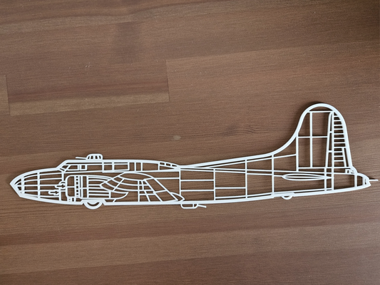 b17 uçan kale duvar sanatı by limamike3d sanat 2d ww2 bombacı us hava güç i̇kinci dünya savaşı dünya savaş 2 3d print model - Mito3D